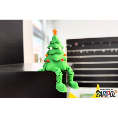 Árbol de navidad con ornamentos