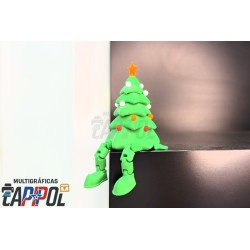 Árbol de navidad con ornamentos